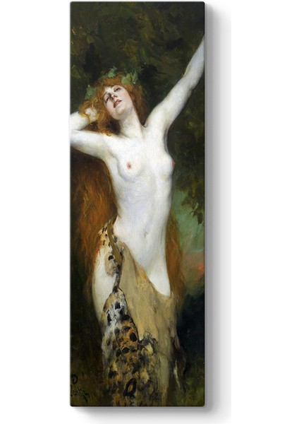 Ferdinand Leeke - Bacchante Tablosu