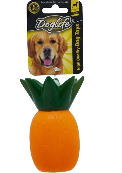 202287 Köpekler İçin Plastik Pineapple Oyuncak