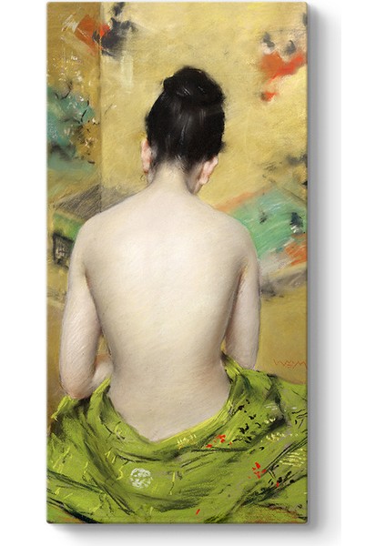 William Merritt Chase - Çıplak Kadın Tablosu