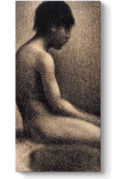 Georges Seurat - Une Baignade Tablosu