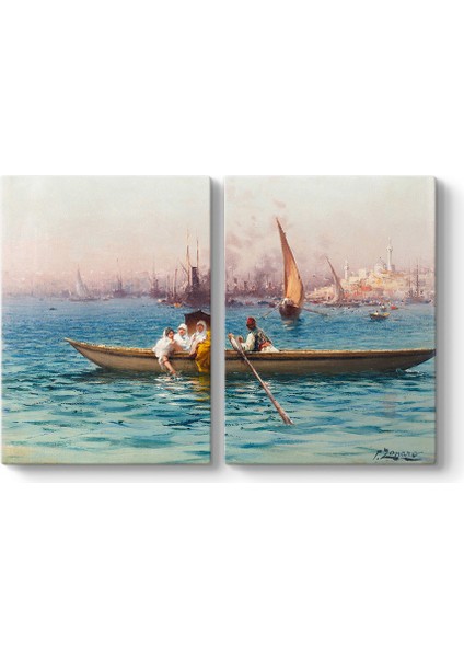 Fausto Zonaro - Kayık Üzerinde Tablosu