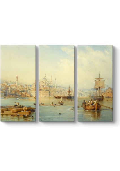 Thomas Allom - Haliç'e Giriş Kanvas Tablo
