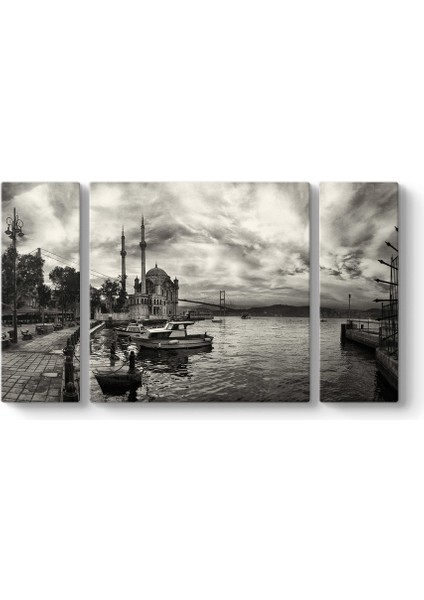 Ortaköy Camii Siyah Beyaz Tablosu