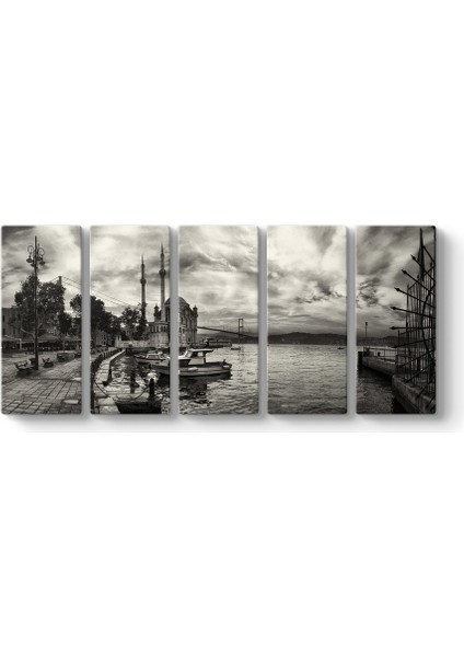 Ortaköy Camii Siyah Beyaz Tablosu