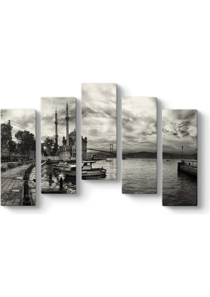 Ortaköy Camii Siyah Beyaz Tablosu