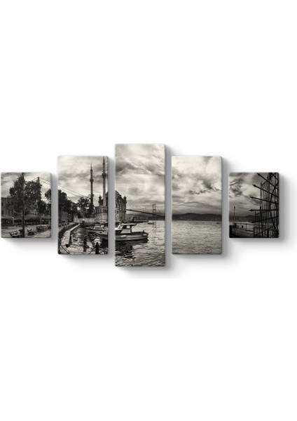 Ortaköy Camii Siyah Beyaz Tablosu