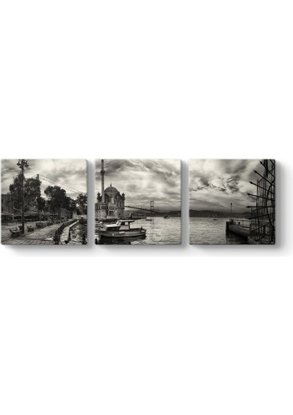 Ortaköy Camii Siyah Beyaz Tablosu