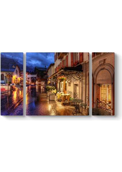 Nostalji Islak Sokak Tablosu