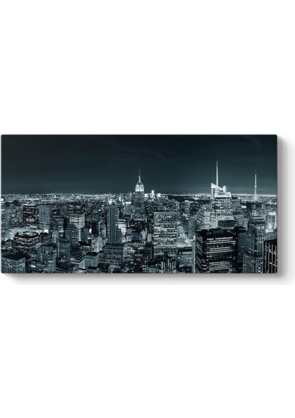 Manhattan Silüeti Gece Tablosu