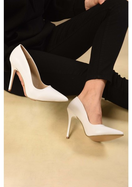 Kadin Beyaz Cilt Klasik Topuklu Stiletto fırsatları