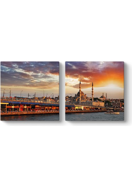 Galata Köprüsü ve Yeni Camii Tablosu