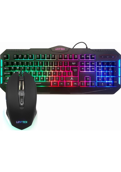 SC901-SC128/A RGB 88 Farklı Işıklı Oyuncu Klavye + Mouse