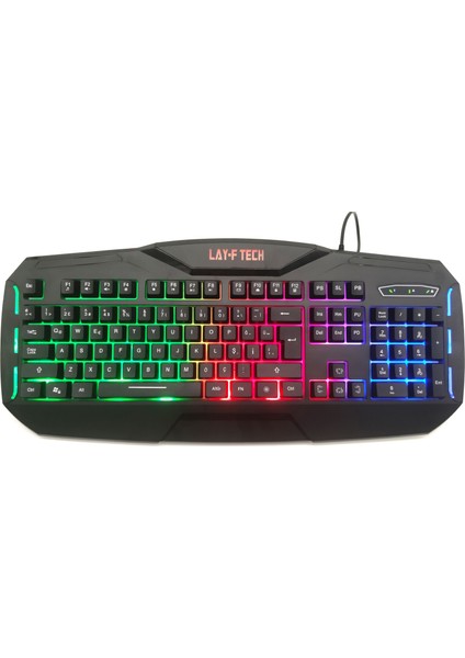 SC790 Oyuncu Klavye RGB Gökkuşağı Gaming Klavye