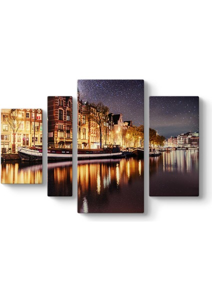 Yıldızlı Amsterdam Gecesi Tablosu