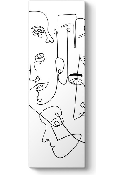 Erkek Yüzleri Kanvas Tablo