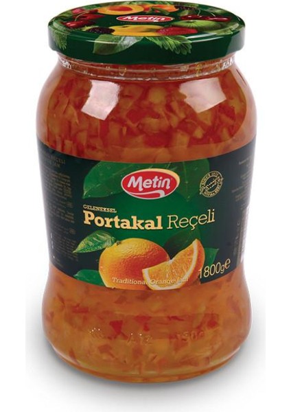 Portakal Reçeli 1800 gr Cam Kavanoz