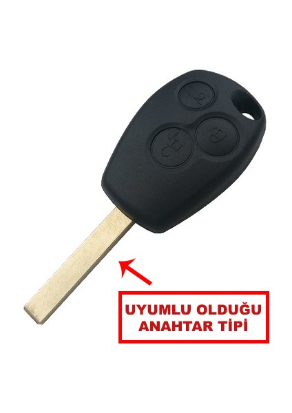Dacia Duster Logan Sandero 3 Buton Kumanda Anahtar Kabı