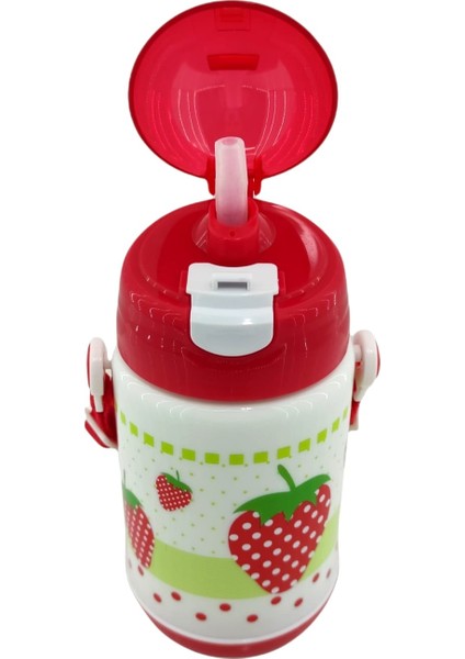 Termos Özellikli İçi Çelik Matara Kırmızı 330 ml