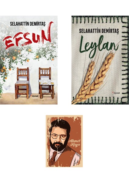 Efsun - Leylan Roman Seti - Selahattin Demirtaş + Ahmet Kaya Resimli Not Defteri