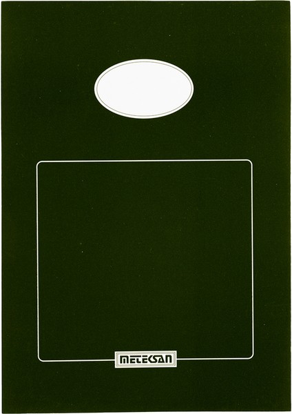 A5 Karton Kapaklı Klasik Bloknot 50 Yaprak Çizgisiz Yeşil