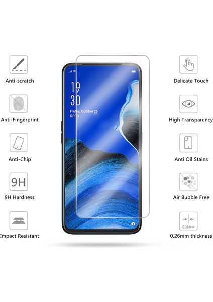 Oppo Reno 2f / Reno2 F Için Ekran Koruyucu - Şeffaf (Yurt Dışından)