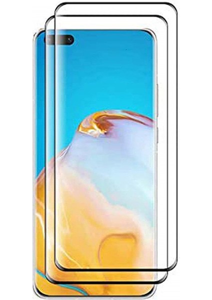 Huawei P40 Pro 3D Kavisli Tam Kapsamlı Temperli Cam Ekran Koruyucu (Yurt Dışından)