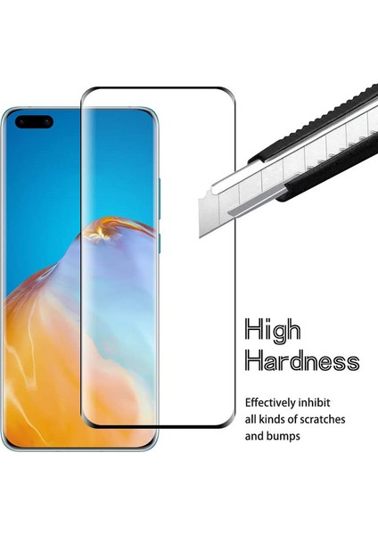 Huawei P40 Pro 3D Kavisli Tam Kapsamlı Temperli Cam Ekran Koruyucu (Yurt Dışından)