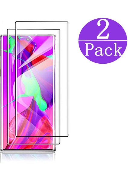 Samsung Galaxy Note 10+ Plus 3D Kavisli Tam Kapsamlı Temperli Cam Ekran Koruyucu (Yurt Dışından)