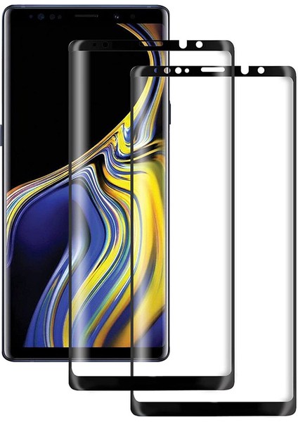 Samsung Galaxy Note 9 3D Kavisli Tam Kapsamlı Temperli Cam Ekran Koruyucu (Yurt Dışından)