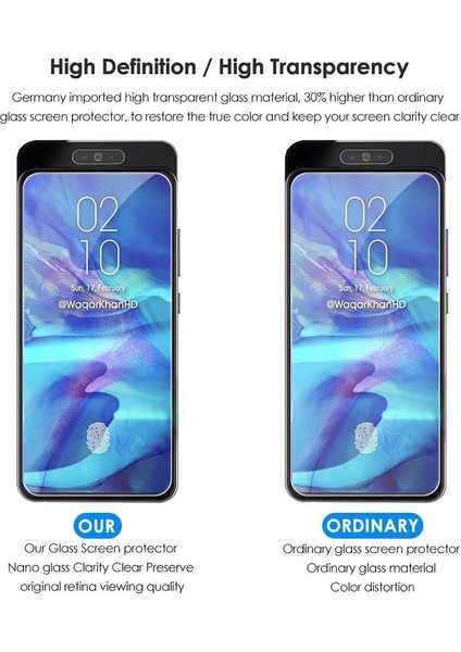 Samsung Galaxy A80 Için Ekran Koruyucu - Şeffaf (Yurt Dışından)