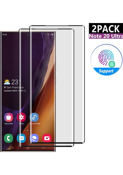 Samsung Galaxy S20 Ultra 3D Kavisli Tam Kapsamlı Temperli Cam Ekran Koruyucu (Yurt Dışından)
