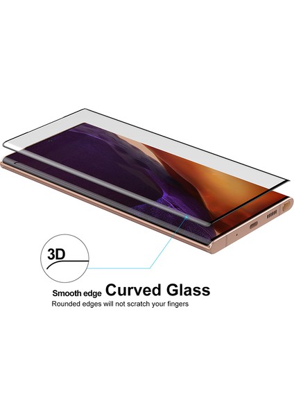 Samsung Galaxy S20 Ultra 3D Kavisli Tam Kapsamlı Temperli Cam Ekran Koruyucu (Yurt Dışından)