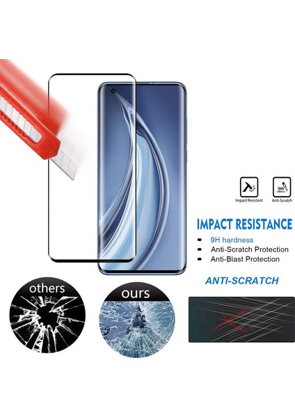 Xiaomi Mi 10 / Mi 10 Pro 3D Kavisli Tam Kapsamlı Temperli Cam Ekran Koruyucu (Yurt Dışından)