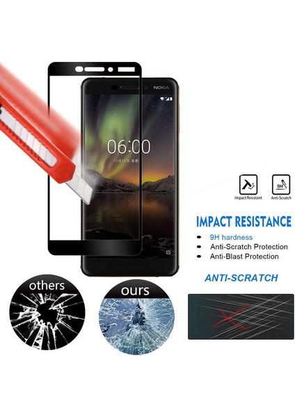 Nokia 6.1 Temperli Cam Ekran Koruyucu (Yurt Dışından) modelleri