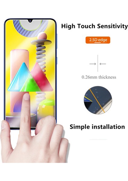 Samsung Galaxy M31 Için Ekran Koruyucu - Şeffaf (Yurt Dışından) modelleri