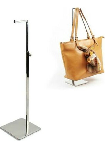 Paslanmaz Çelik Ayarlanabilir Metal Çanta Çanta Ekran Standı Tutucu Raf Gümüş (Yurt Dışından) fiyatları