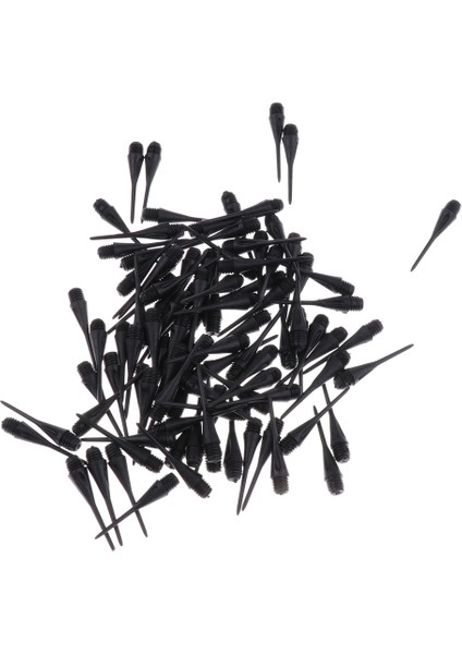 100 Adet 33MM Konu Plastik Elektronik Dart Siyah Için Yumuşak Ipuçları Dart Noktaları (Yurt Dışından)