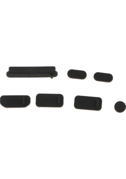 Laptop Için 7 Adet Kauçuk Koruyucu USB Fiş Kapak Stoper # 2 Siyah fırsatları