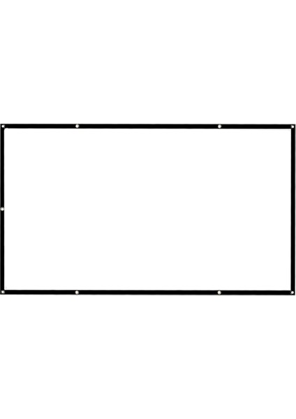60 150 '' Katlanabilir Projeksiyon Ekranı Hd Ev Sineması Açık Film Projeksiyonu - 60 In (133X75CM) 16: 9 (Yurt Dışından)