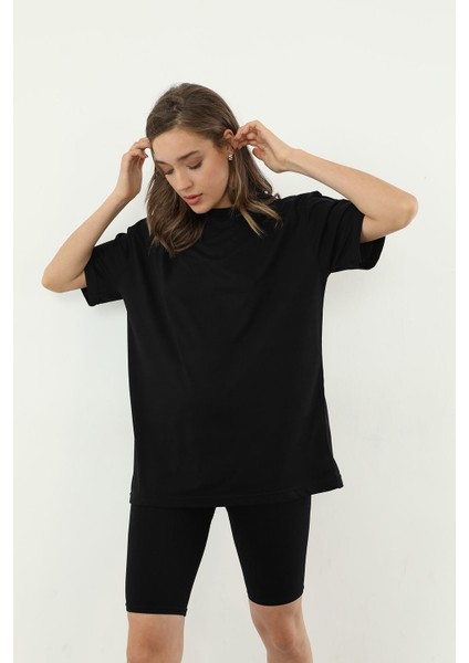 Oversize T-Shirt-Siyah modelleri