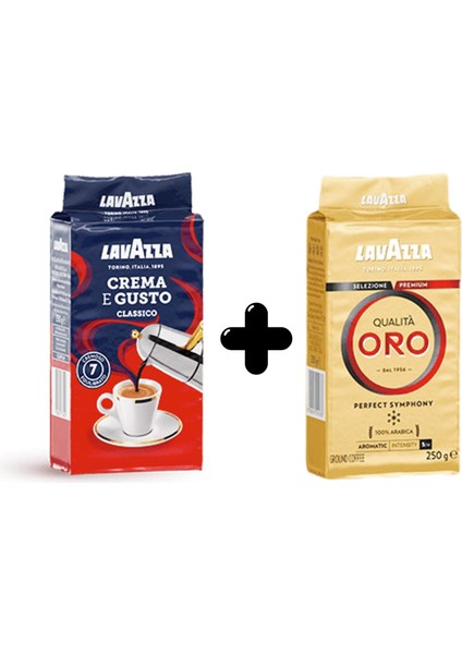 Crema E Gusto Filtre Kahve 250 gr & Qualita Oro Filtre Kahve 250 gr