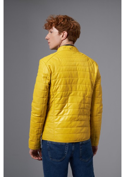 Bruno Sarı Deri Mont 111638 indirimleri