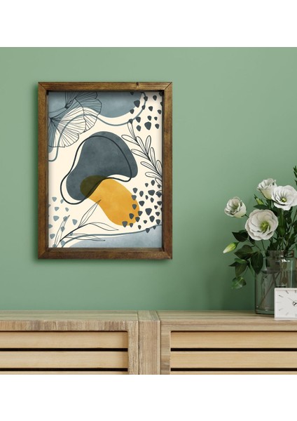 Gift Otel Odası Konseptli Doğal Masif Ahşap Çerçeveli Tablo 45 x 65 cm - 85 fiyatları