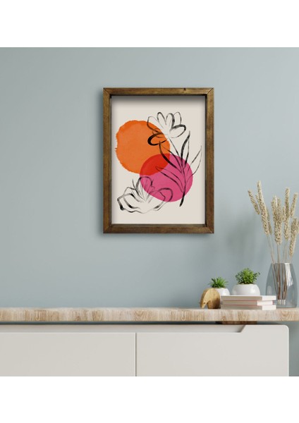 Gift Otel Odası Konseptli Doğal Masif Ahşap Çerçeveli Tablo 45 x 65 cm - 88 modelleri