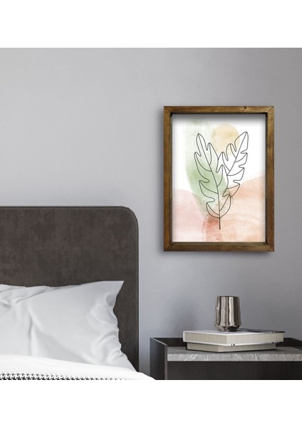 Gift Otel Odası Konseptli Doğal Masif Ahşap Çerçeveli Tablo 30 x 40 cm - 98 fırsatları