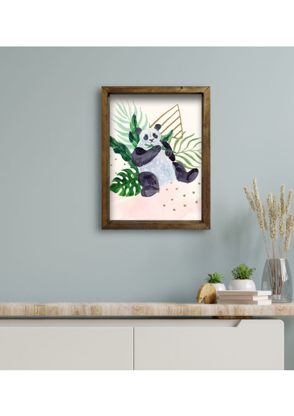 Gift Otel Odası Konseptli Doğal Masif Ahşap Çerçeveli Tablo 30 x 40 cm - 57 modelleri