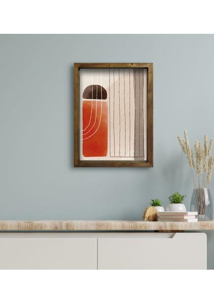 Gift Otel Odası Konseptli Doğal Masif Ahşap Çerçeveli Tablo 30 x 40 cm - 49 modelleri