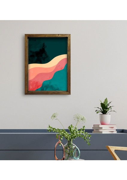 Gift Otel Odası Konseptli Doğal Masif Ahşap Çerçeveli Tablo 30 x 40 cm - 123 fiyatları