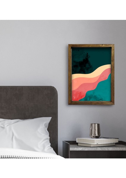 Gift Otel Odası Konseptli Doğal Masif Ahşap Çerçeveli Tablo 30 x 40 cm - 123 fırsatları