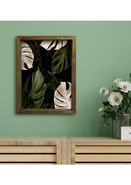Gift Otel Odası Konseptli Doğal Masif Ahşap Çerçeveli Tablo 30 x 40 cm - 120